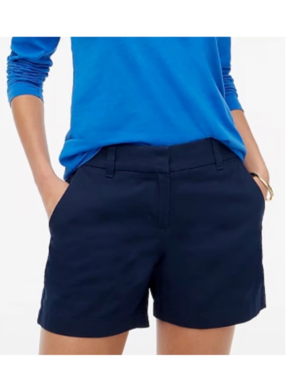 J. Crew Dark Navy Chino Bermuda Shorts
